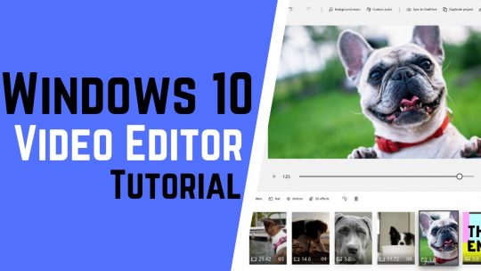 wndows 10 video editor